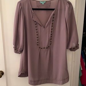 Nostalgia dusty purple sheer top
